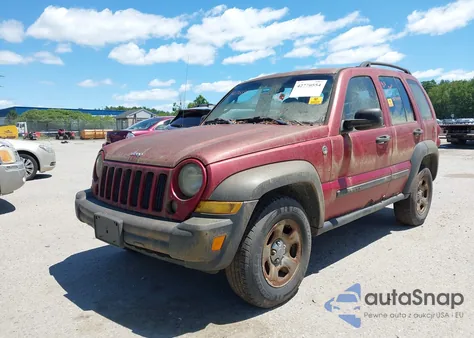 2006 Jeep Liberty Sport из США, поврежденный, VIN 1J4GL48K86W262996